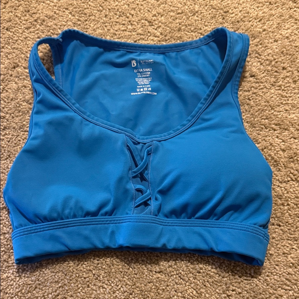 Buffbunny Cross My Heart Sports Bra - Indigo